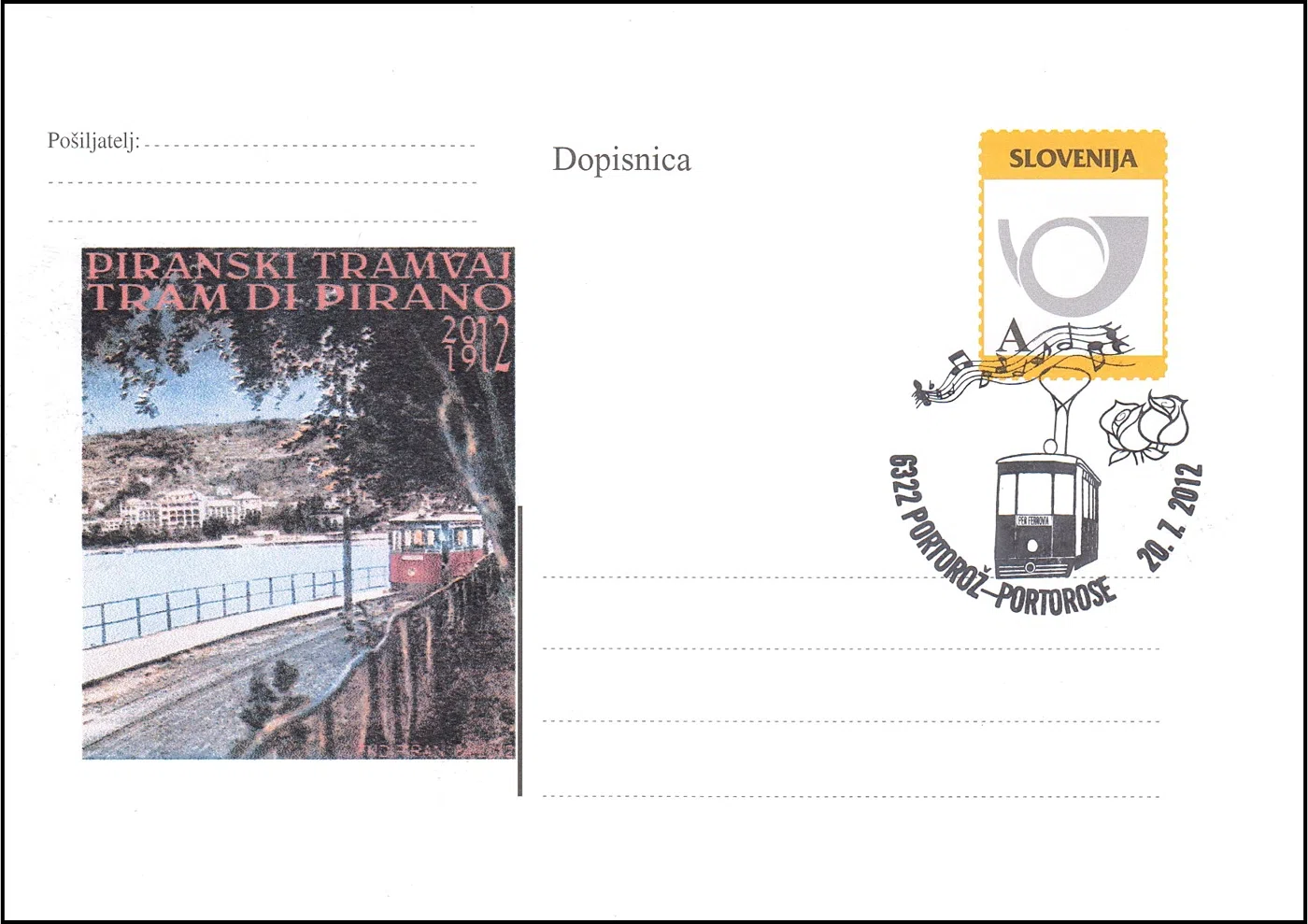PIRANSKI TRAMVAJ - TRAM DI PIRANO 1912 - 2012